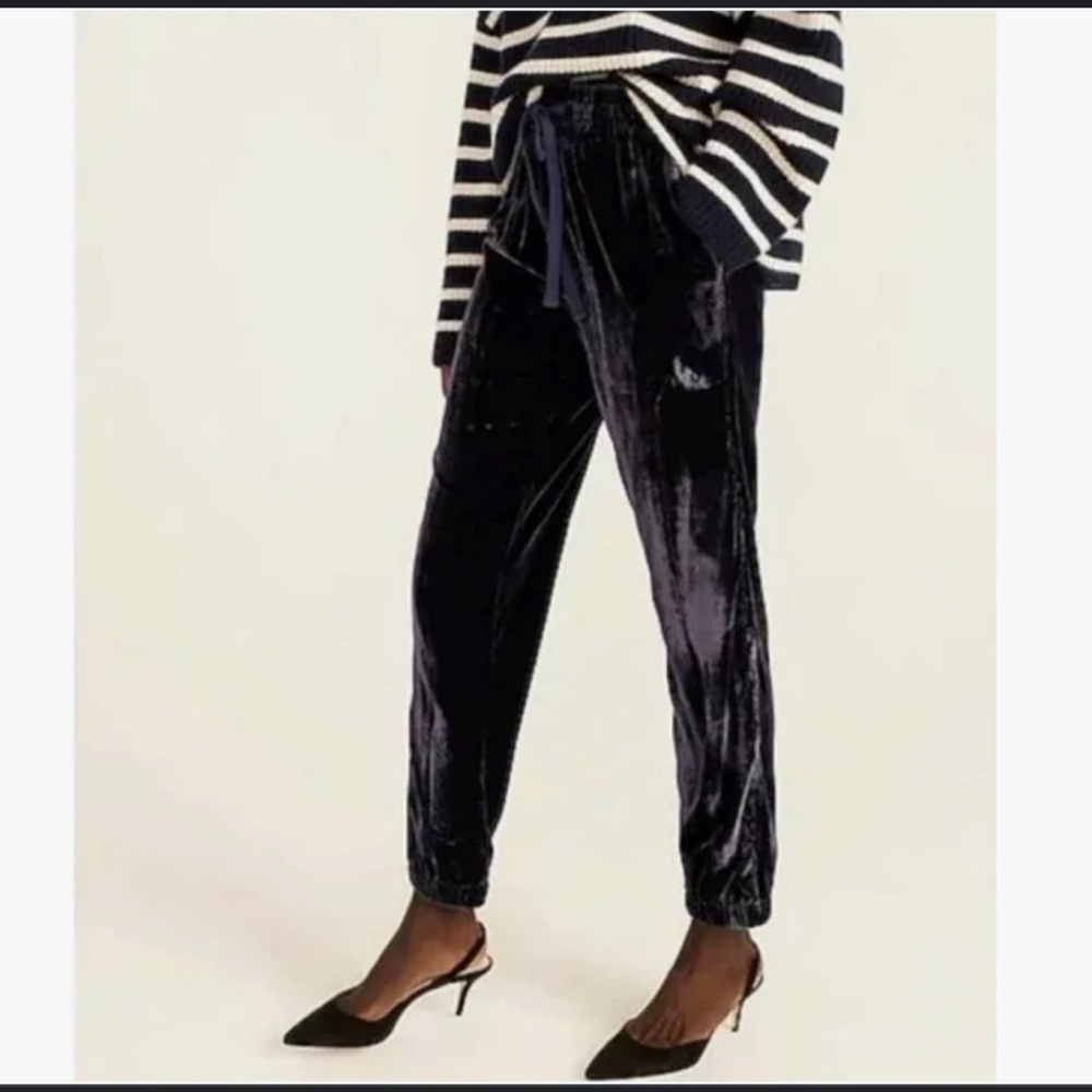 J. Crew Velvet Jogger Pant 12